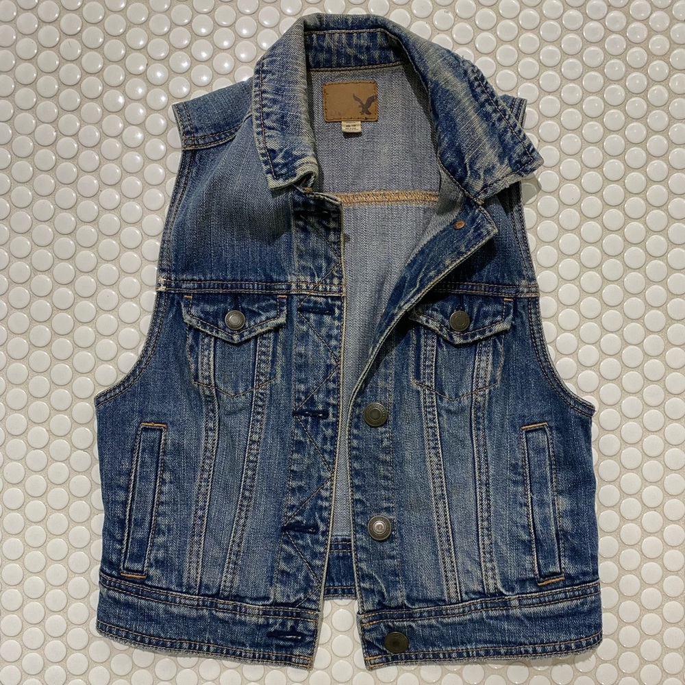 American Eagle Denim Vest